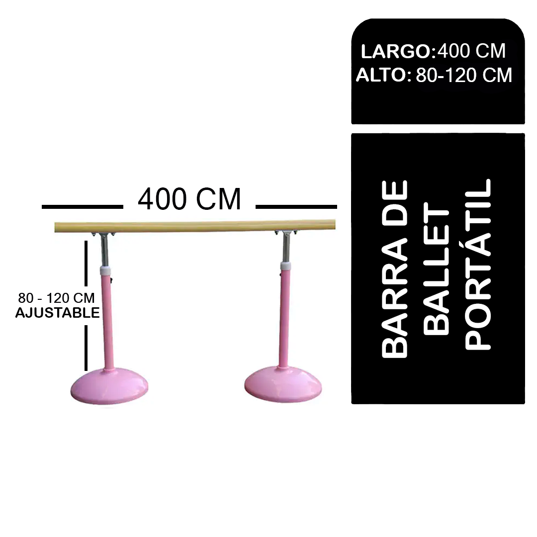 Barra de Ballet Portátil y Ajustable | Entrenamiento en Casa