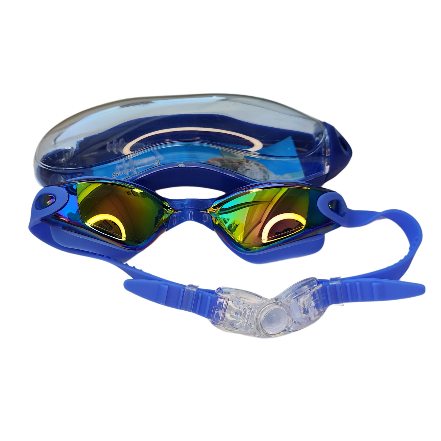 Lentes Para Natación Adulto Pro Antiempañante Uv + Estuche