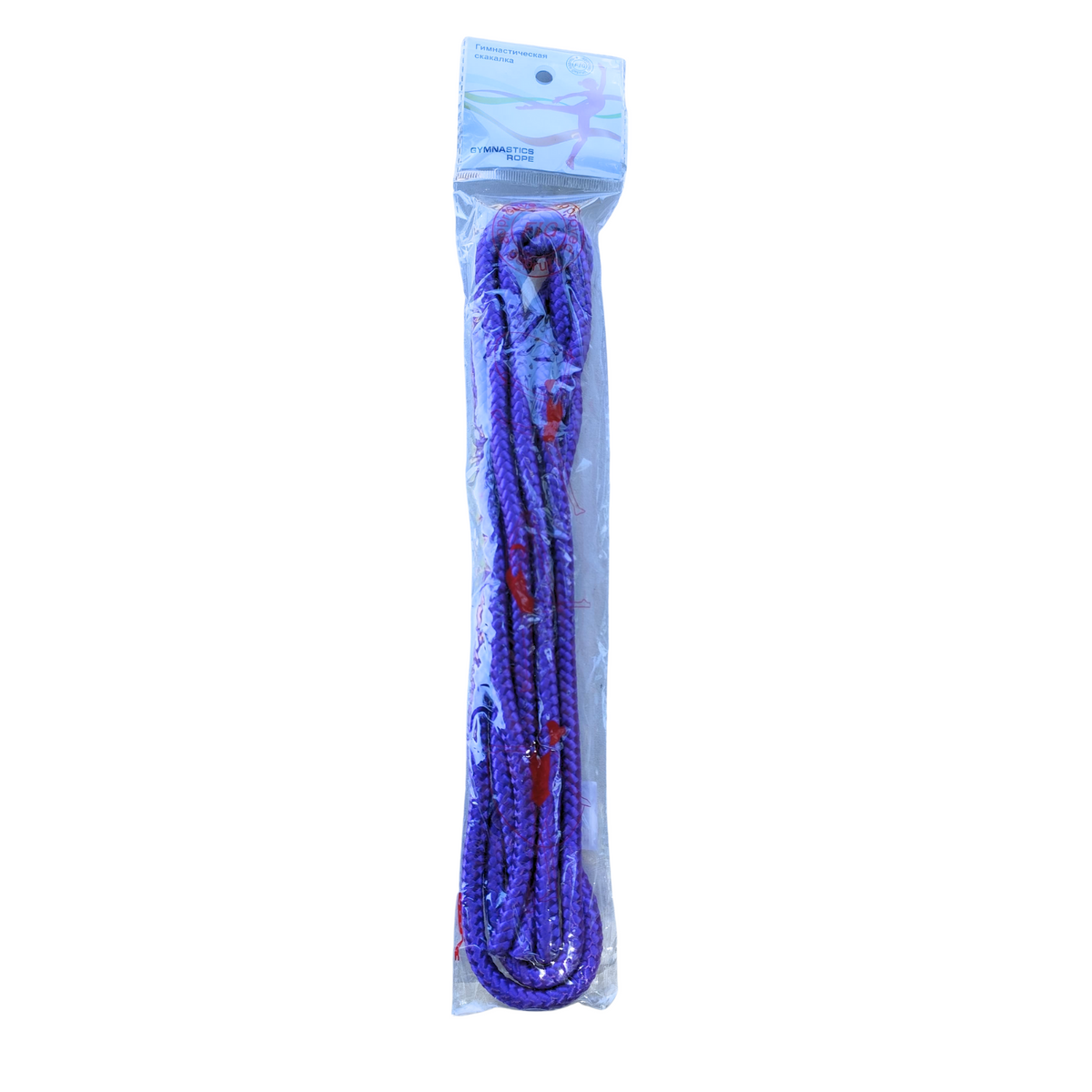 Cuerda de gimnasia rítmica de 3 metros. Resistente, con peso ideal para lanzamientos y gran flexibilidad. Perfecta para nivel escolar y entrenamiento en Chile.