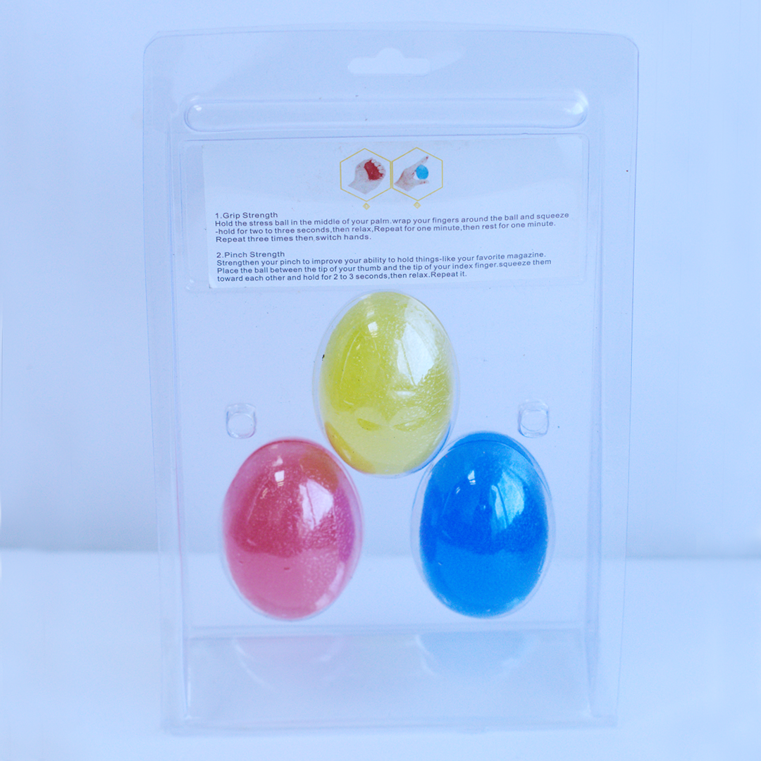 Pack 3 Bola Pelota De Entrenamiento Rehabilitación Grip Ball