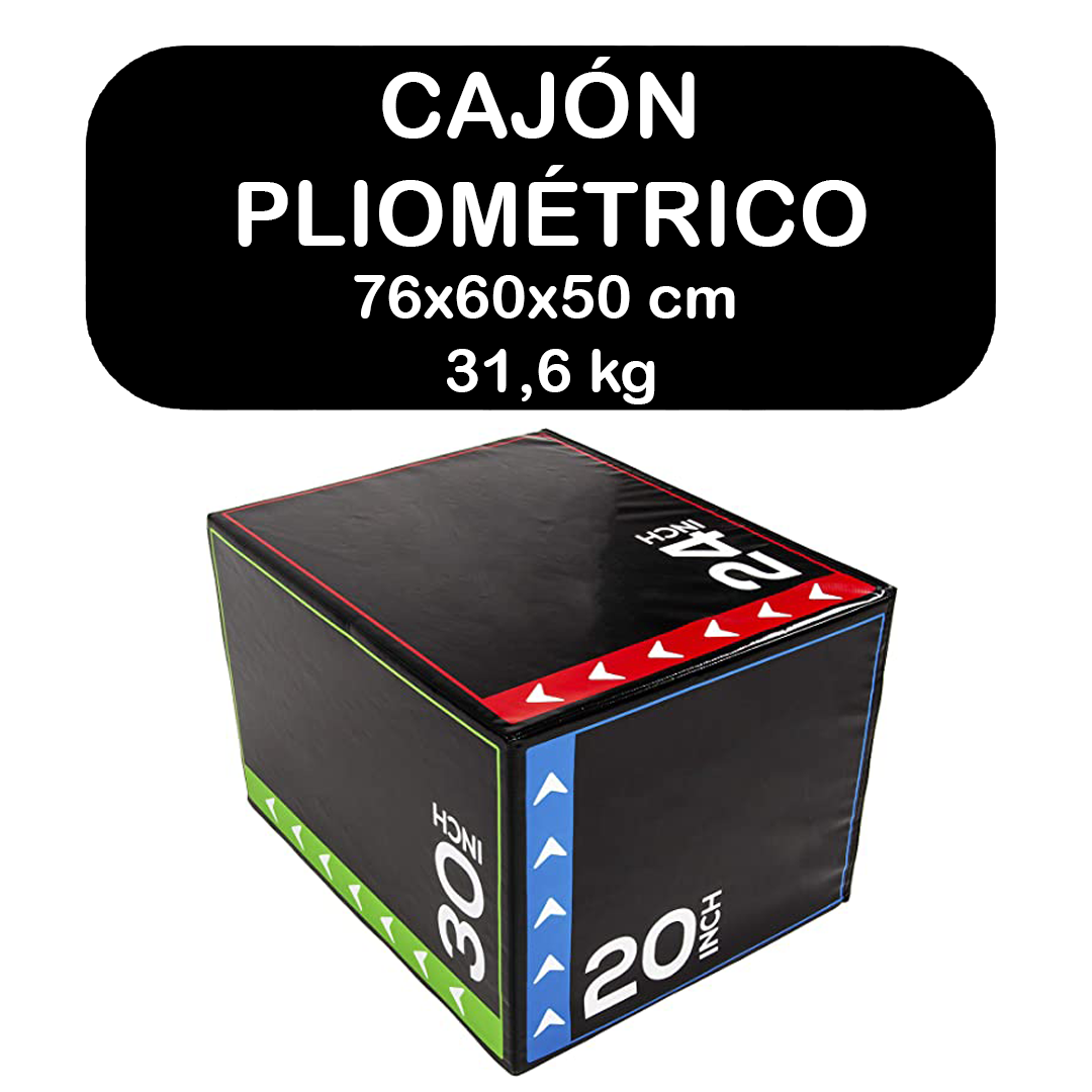 Cajón Pliométrico Crossfit Box Jump 76x60x50 cm 31,6 kg – mundodeporte