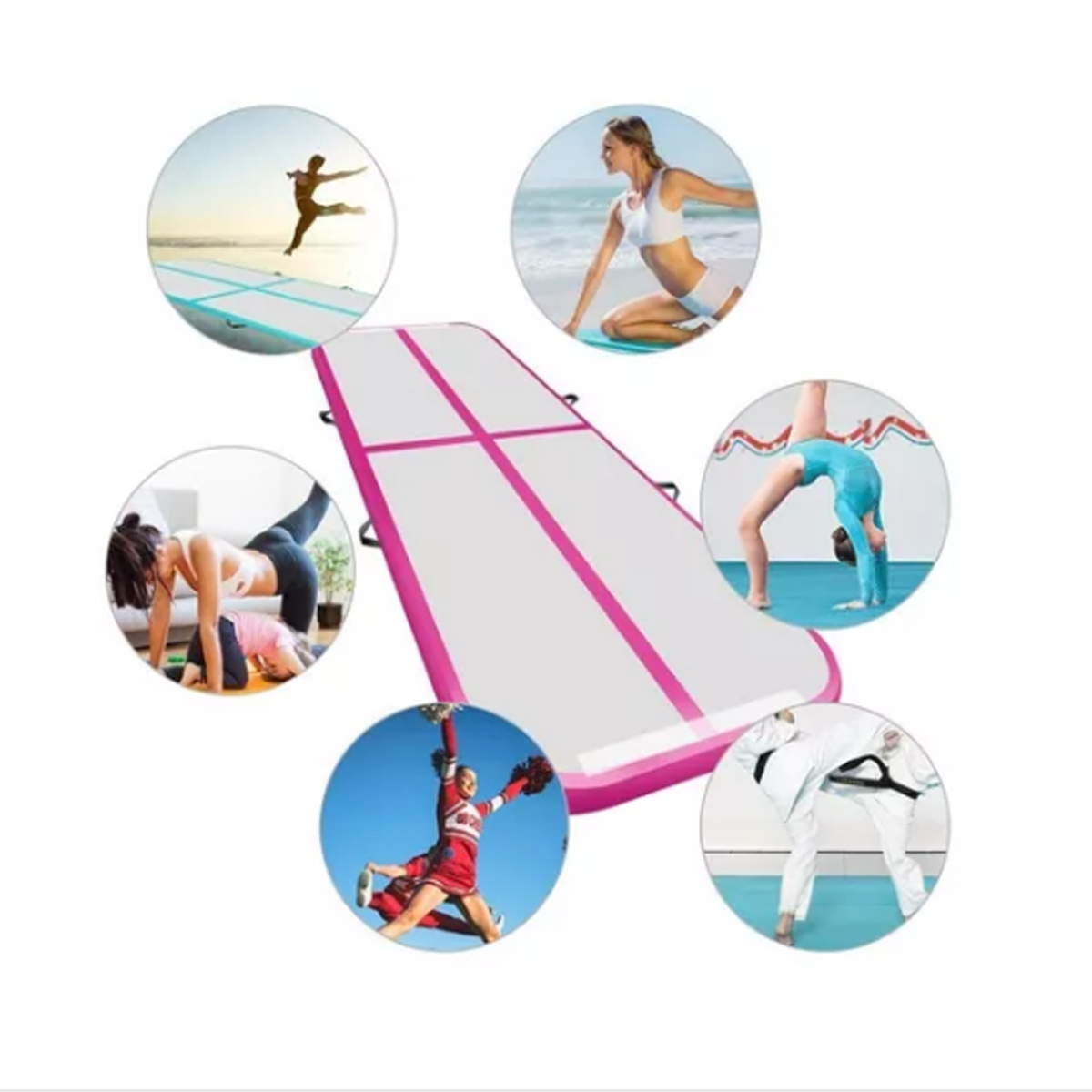 Colchoneta inflable AirTrack 20cm grosor para gimnasia profesional