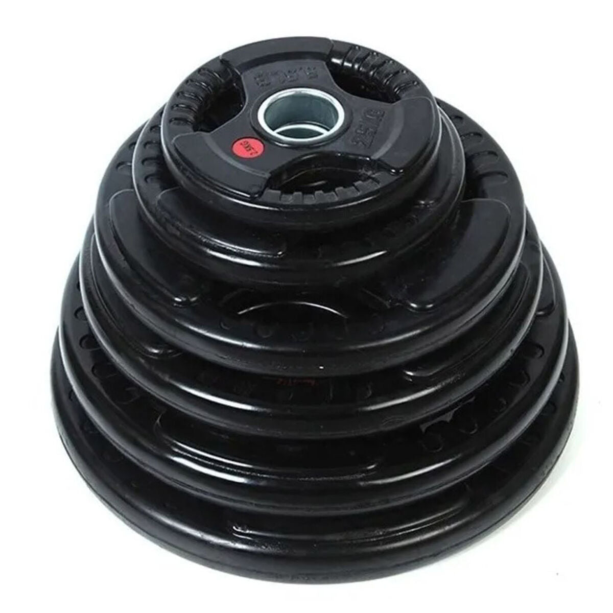 Disco Olimpico Engomado Con Agarre 2,5 Kg