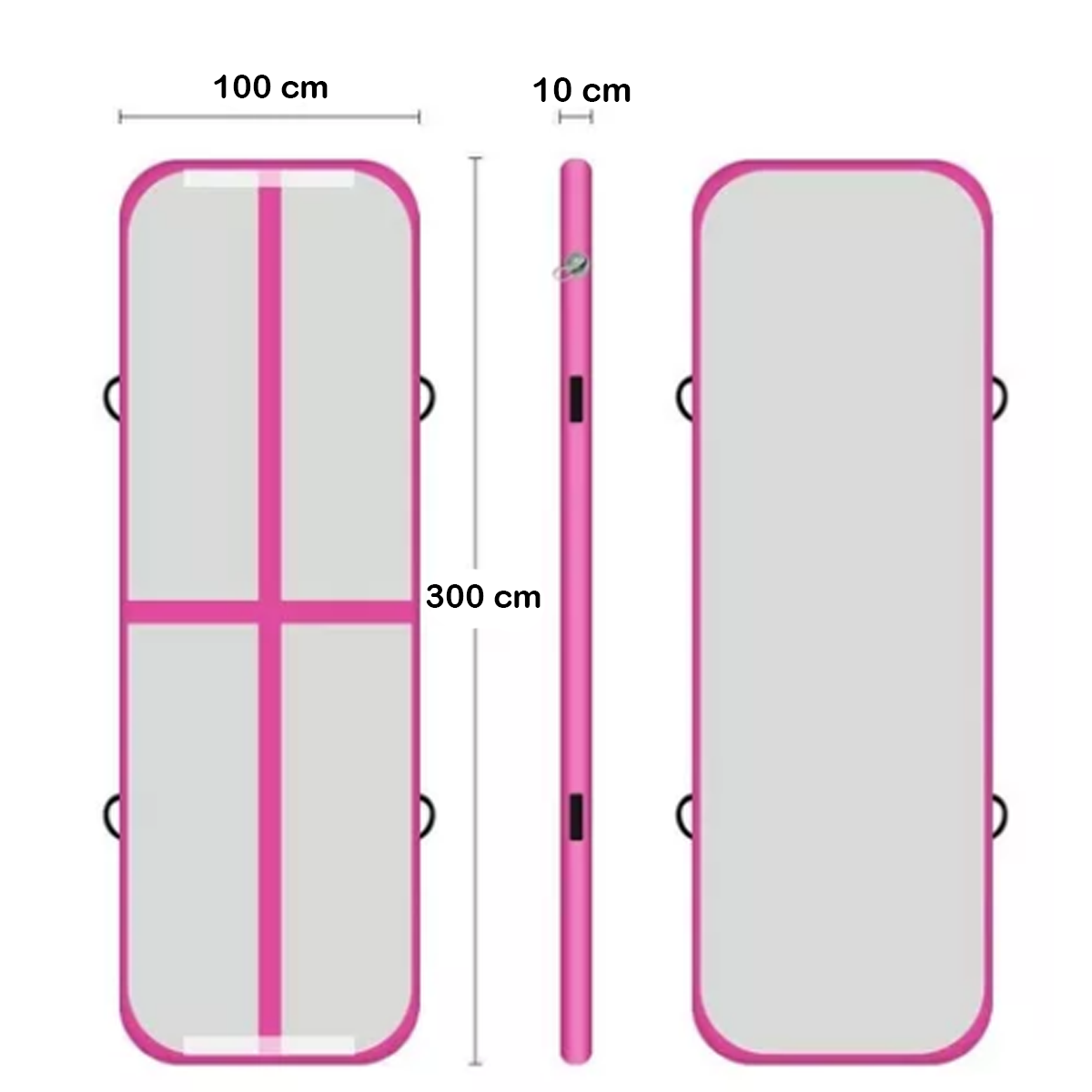 Colchoneta Inflable Airtrack 300x100 cm Altura 10cm