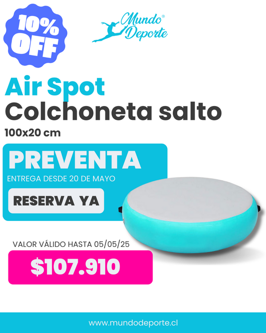 PREVENTA Colchoneta de salto circular Airspot 100x20 cm