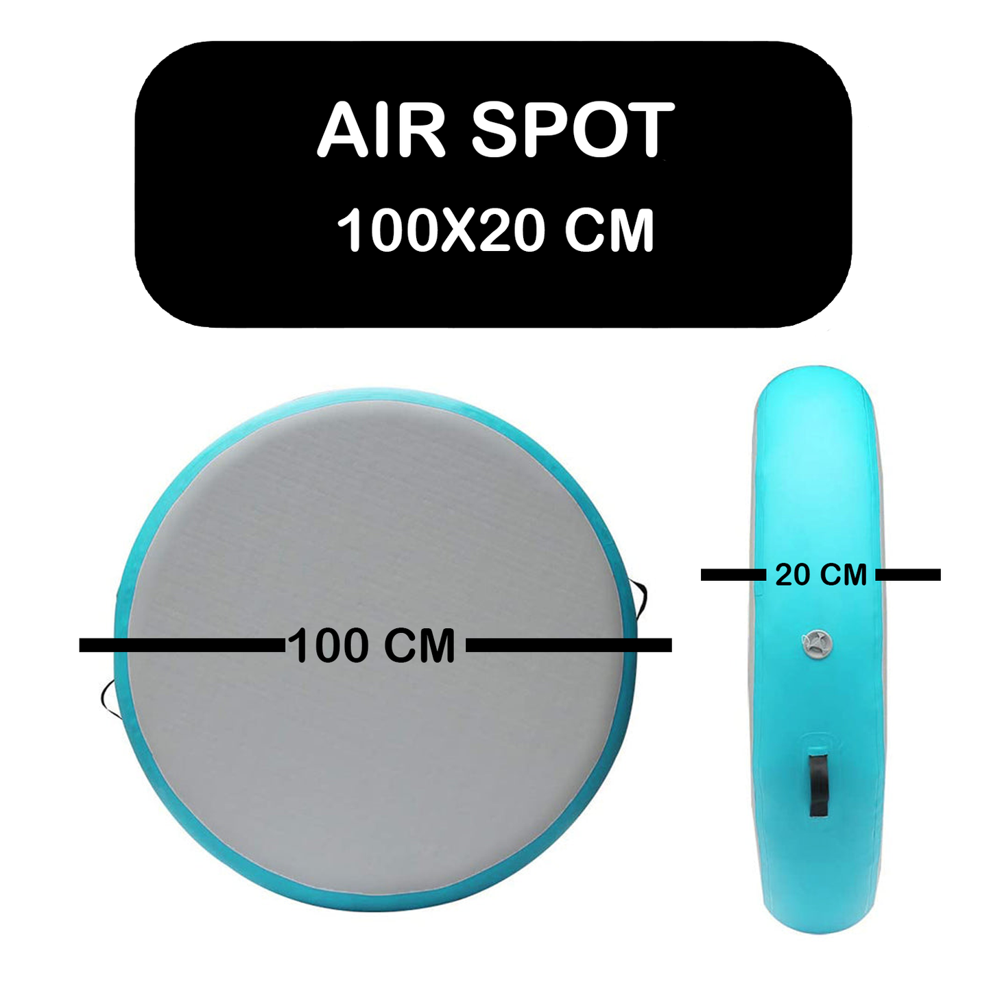 PREVENTA Colchoneta de salto circular Airspot 100x20 cm