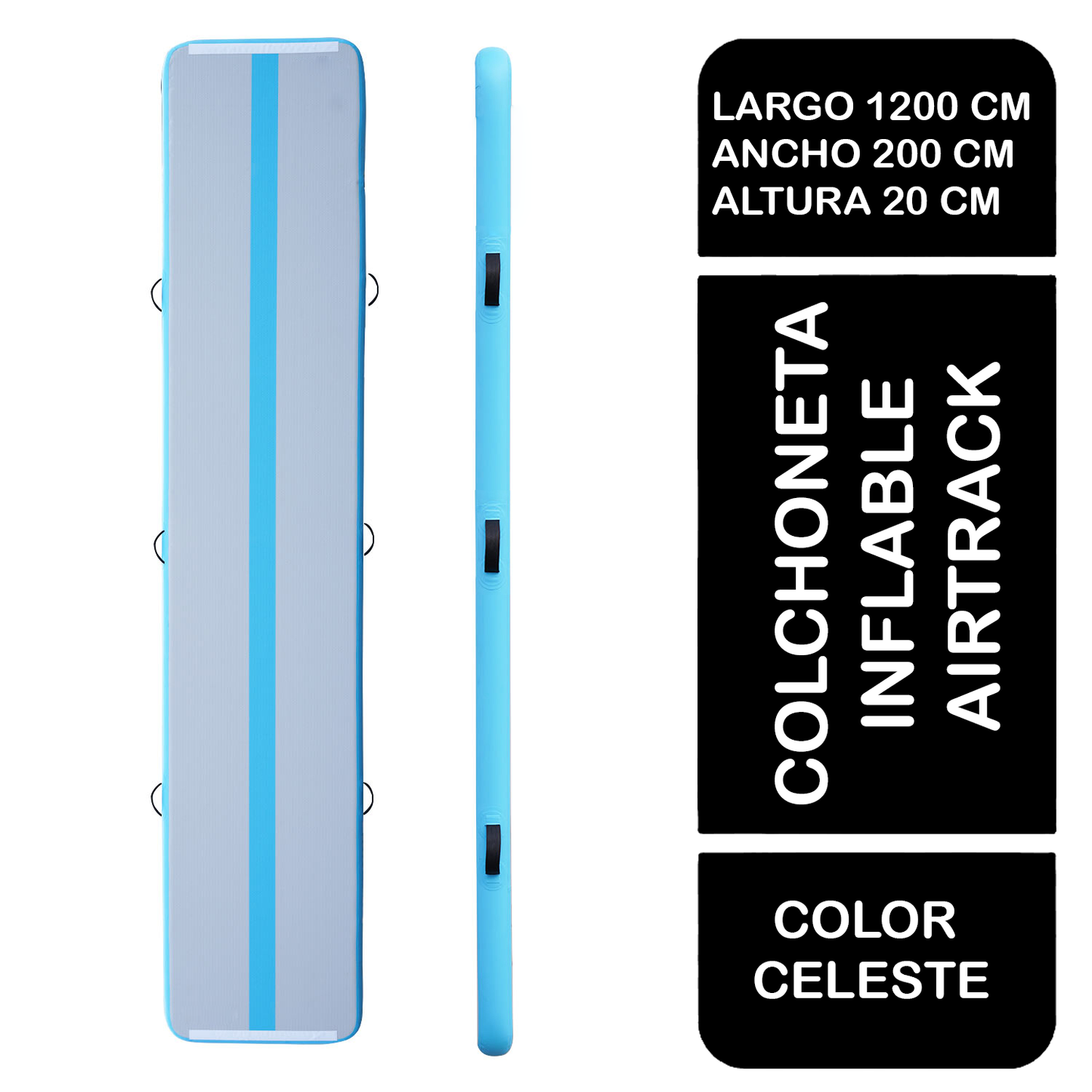 PREVENTA Colchoneta Inflable Airtrack 1200x200 cm Altura 20 cm