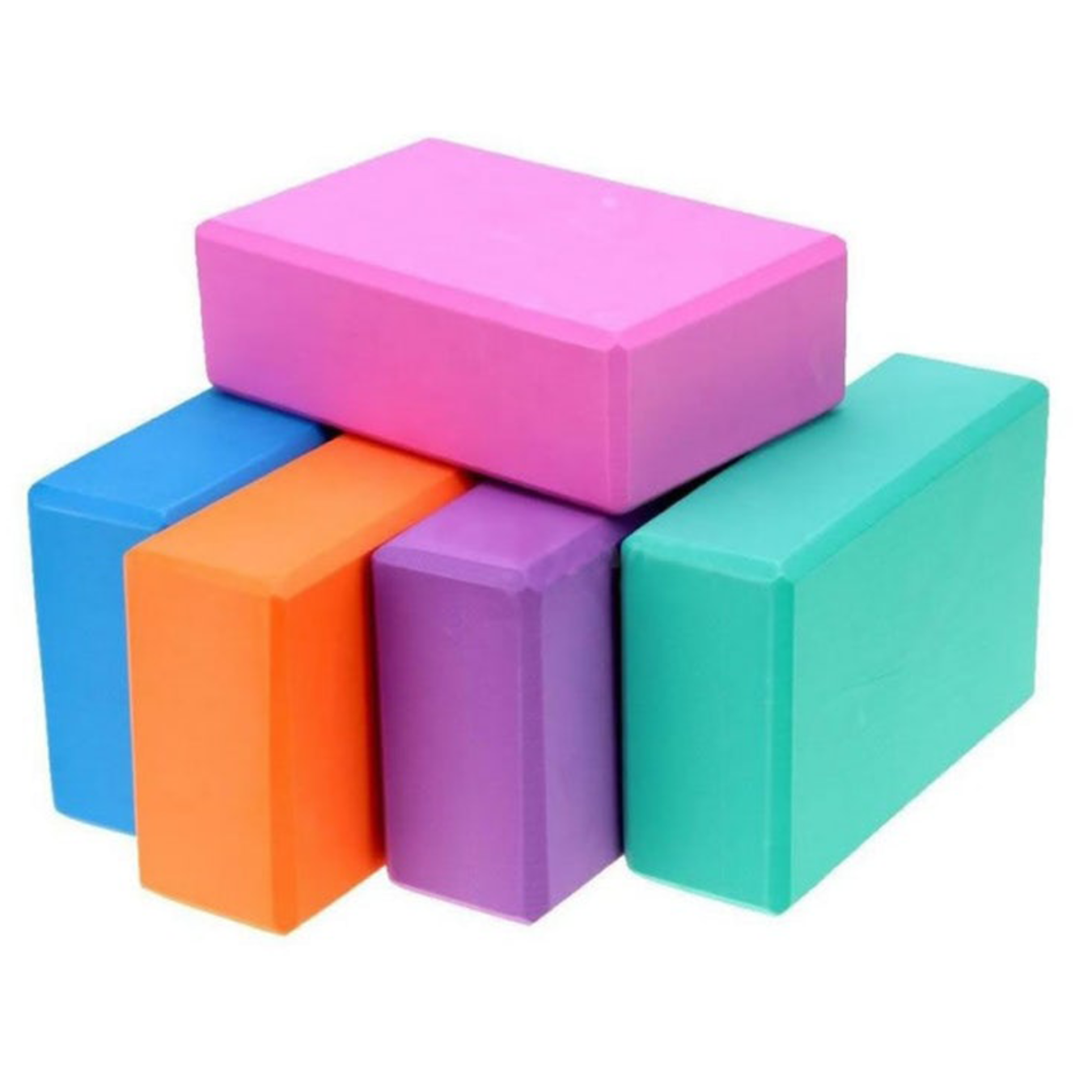 Mejora tu flexibilidad y postura con nuestro bloque de yoga de 180g. Material EVA antideslizante y ligero, ideal para principiantes y Pilates. ¡Envío a todo Chile!