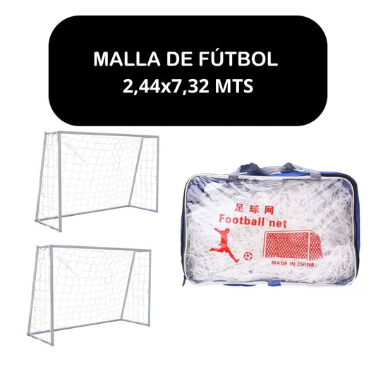 Red Malla De Baby Futbol Trenzado Eco 2,44x7,32 Mts 2 unidades