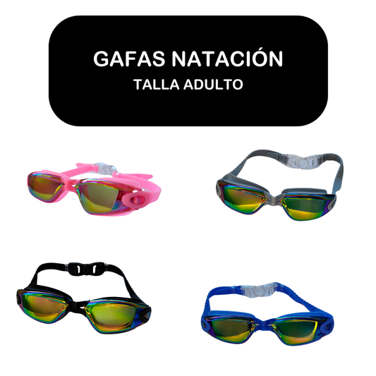 Lentes Para Natación Adulto Pro Antiempañante Uv + Estuche