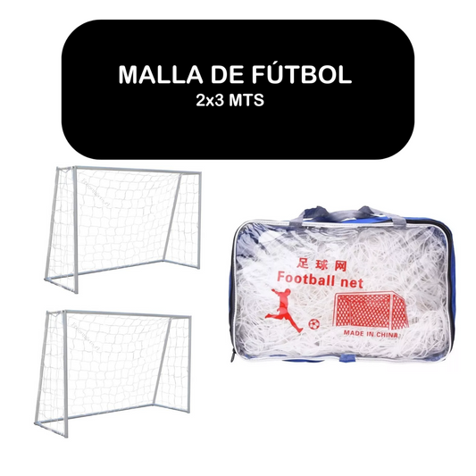 Red Malla De Baby Futbol Trenzado Eco 2x3 Mts 2 unidades