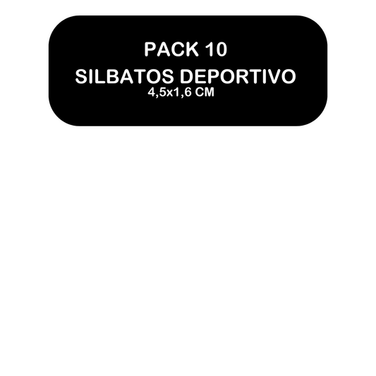 Pack 10 Silbatos Deportivos 4,5x1,6 cm