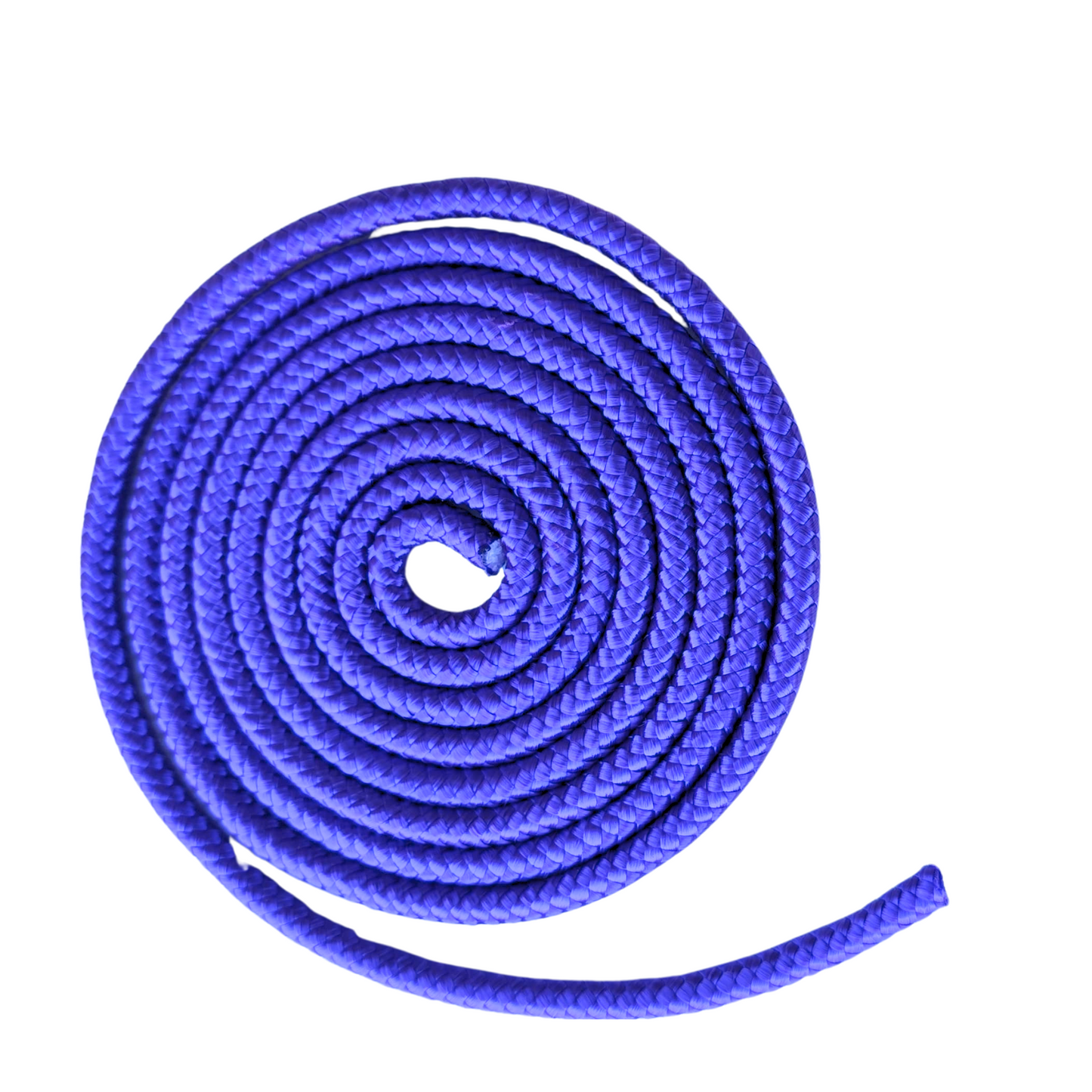 Cuerda de gimnasia rítmica de 3 metros. Resistente, con peso ideal para lanzamientos y gran flexibilidad. Perfecta para nivel escolar y entrenamiento en Chile.