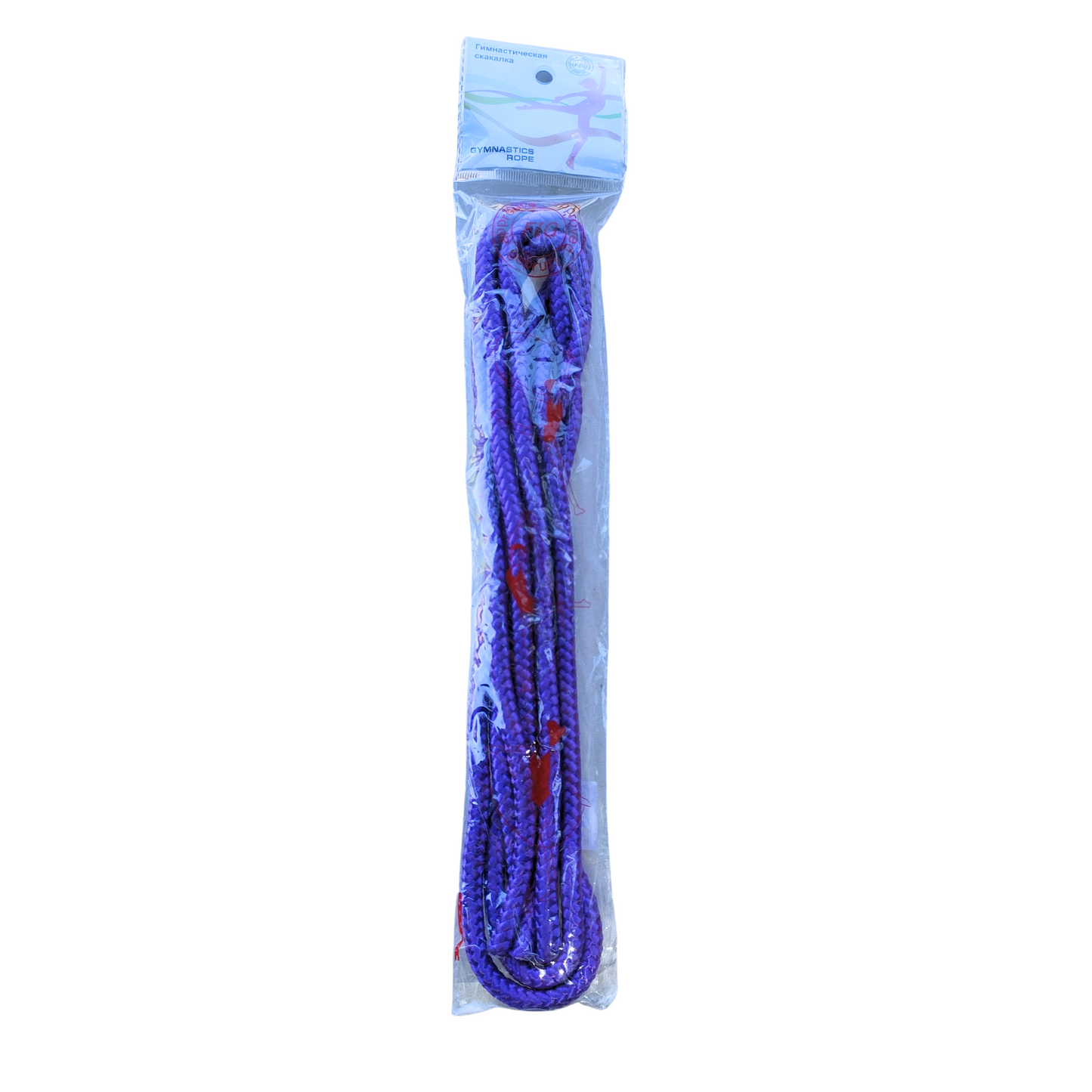 Cuerda de gimnasia rítmica de 3 metros. Resistente, con peso ideal para lanzamientos y gran flexibilidad. Perfecta para nivel escolar y entrenamiento en Chile.