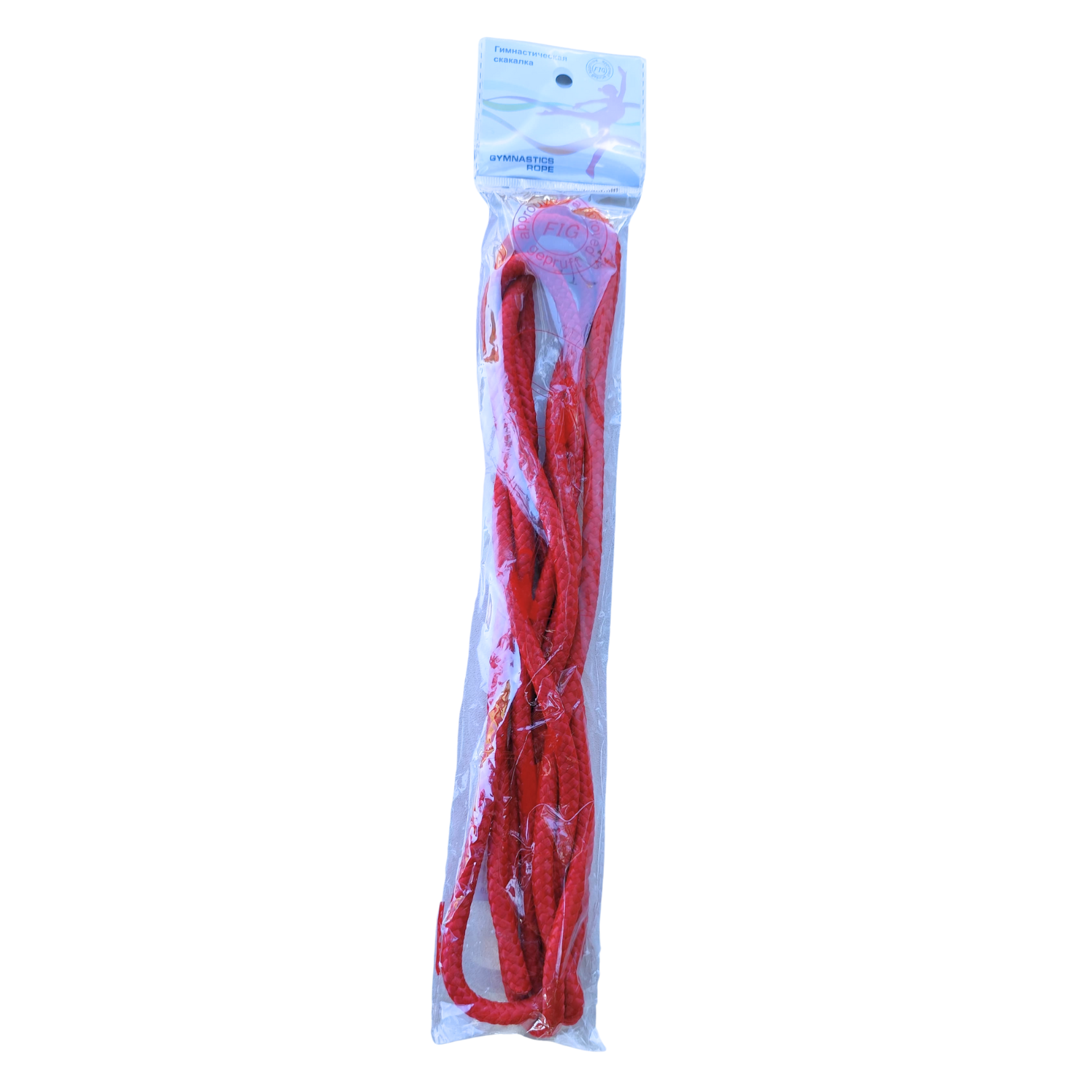 Cuerda de gimnasia rítmica de 3 metros. Resistente, con peso ideal para lanzamientos y gran flexibilidad. Perfecta para nivel escolar y entrenamiento en Chile.