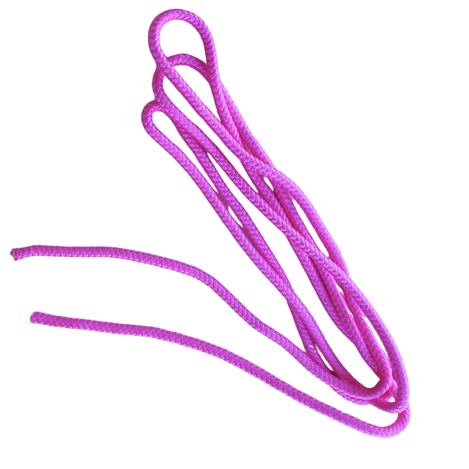Cuerda de gimnasia rítmica de 3 metros. Resistente, con peso ideal para lanzamientos y gran flexibilidad. Perfecta para nivel escolar y entrenamiento en Chile.