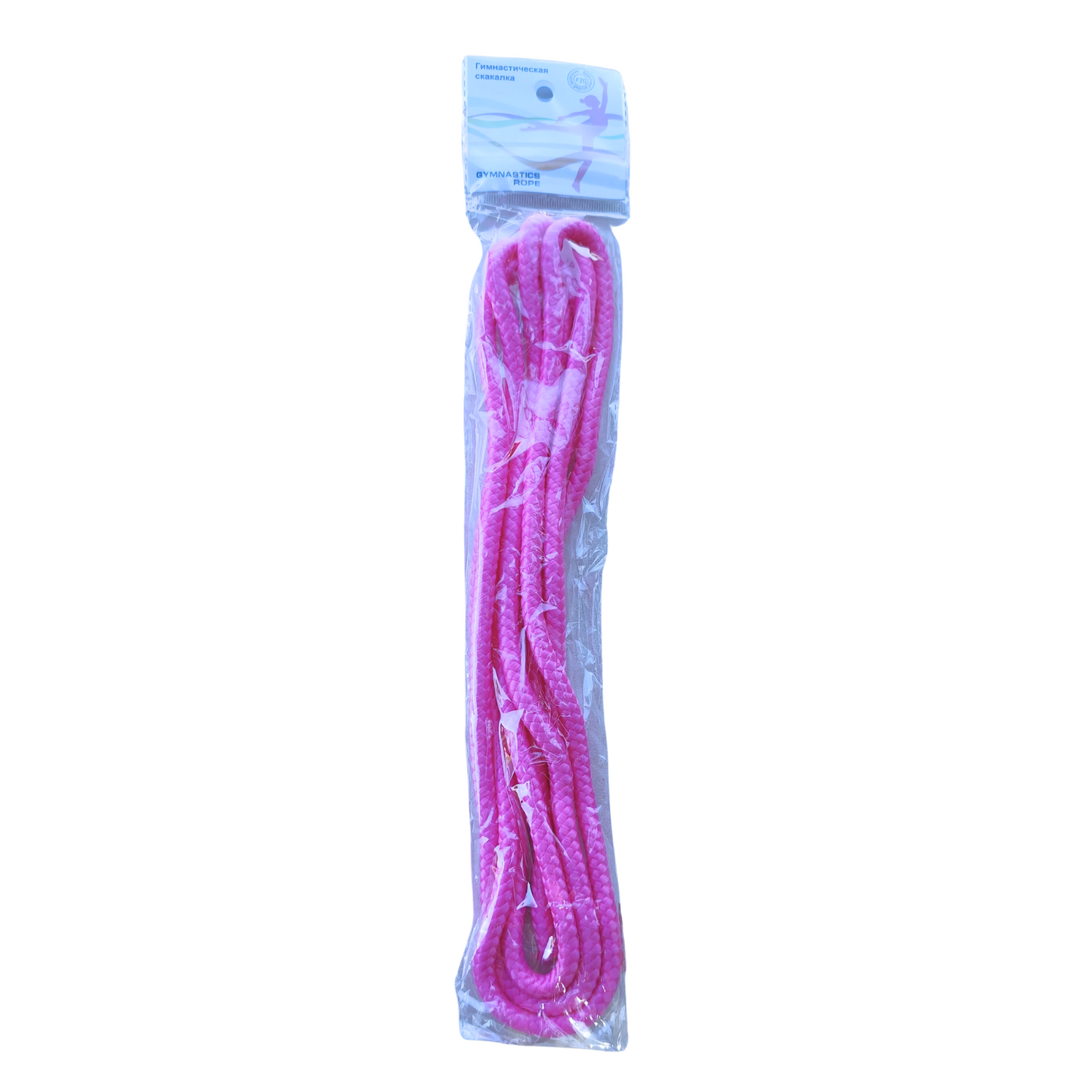 Cuerda de gimnasia rítmica de 3 metros. Resistente, con peso ideal para lanzamientos y gran flexibilidad. Perfecta para nivel escolar y entrenamiento en Chile.