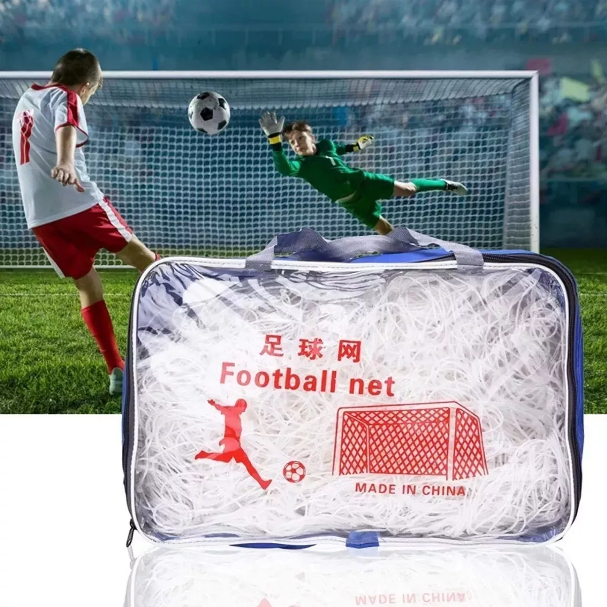 Red Malla De Baby Futbol Trenzado Eco 2x3 Mts 2 unidades