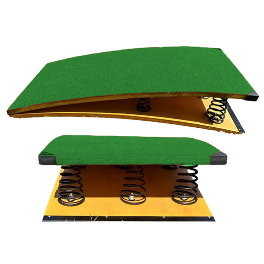 Trampolín De Salto 6 Resortes Gimnasia Profesional 120x60 cm