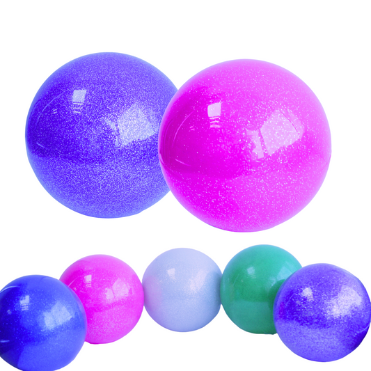 Balon de gimnasia rítmica Glitter Silicona 14 cm