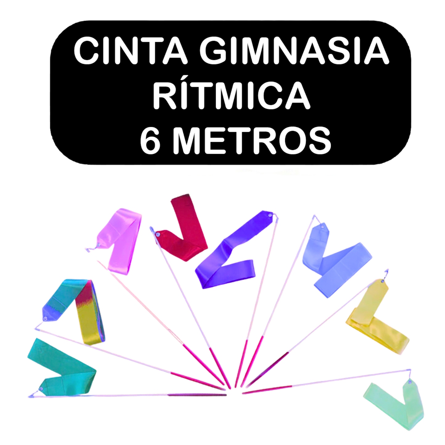 Lazo Cinta gimnasia rítmica 6 Metros + Estilete