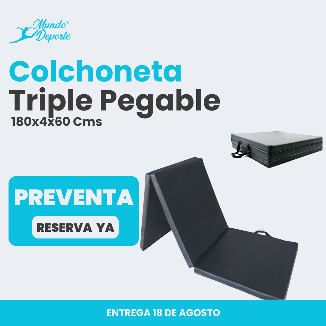 Colchoneta Plegable Triple para Gimnasia y Yoga  PREVENTA