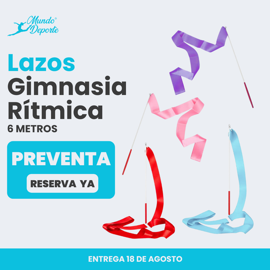 Lazo Cinta gimnasia rítmica 6 Metros + Estilete PREVENTA
