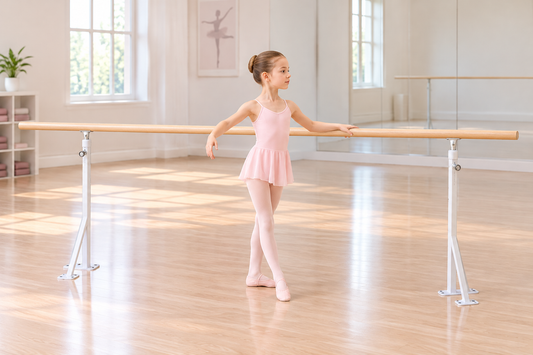 Barra de ballet profesional 3,5 metros de largo, altura ajustable