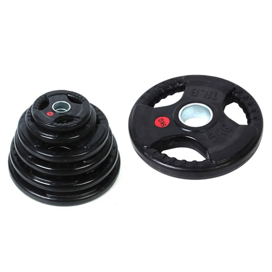 Disco olimpico engomado con agarre 10 Kg