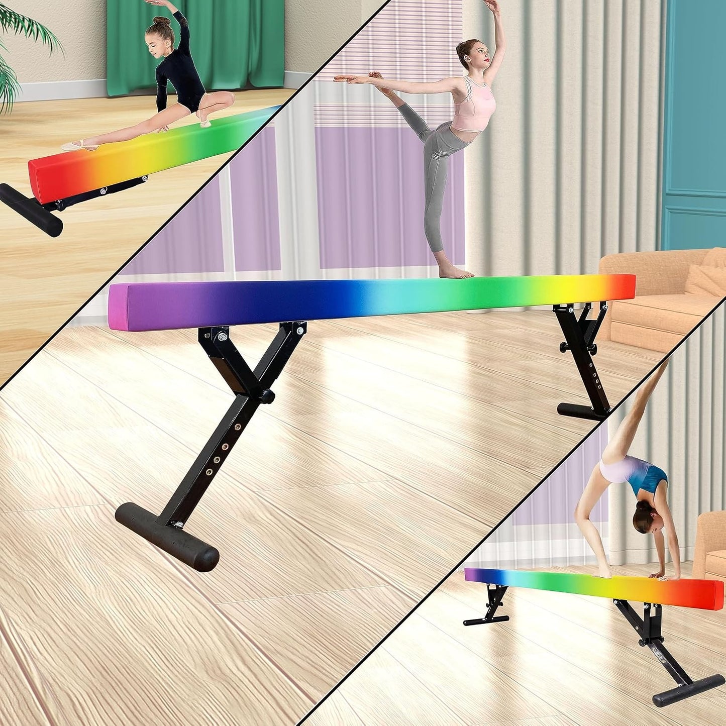 Viga de Gimnasia 2.35m Ajustable | Viga de Equilibrio Profesional