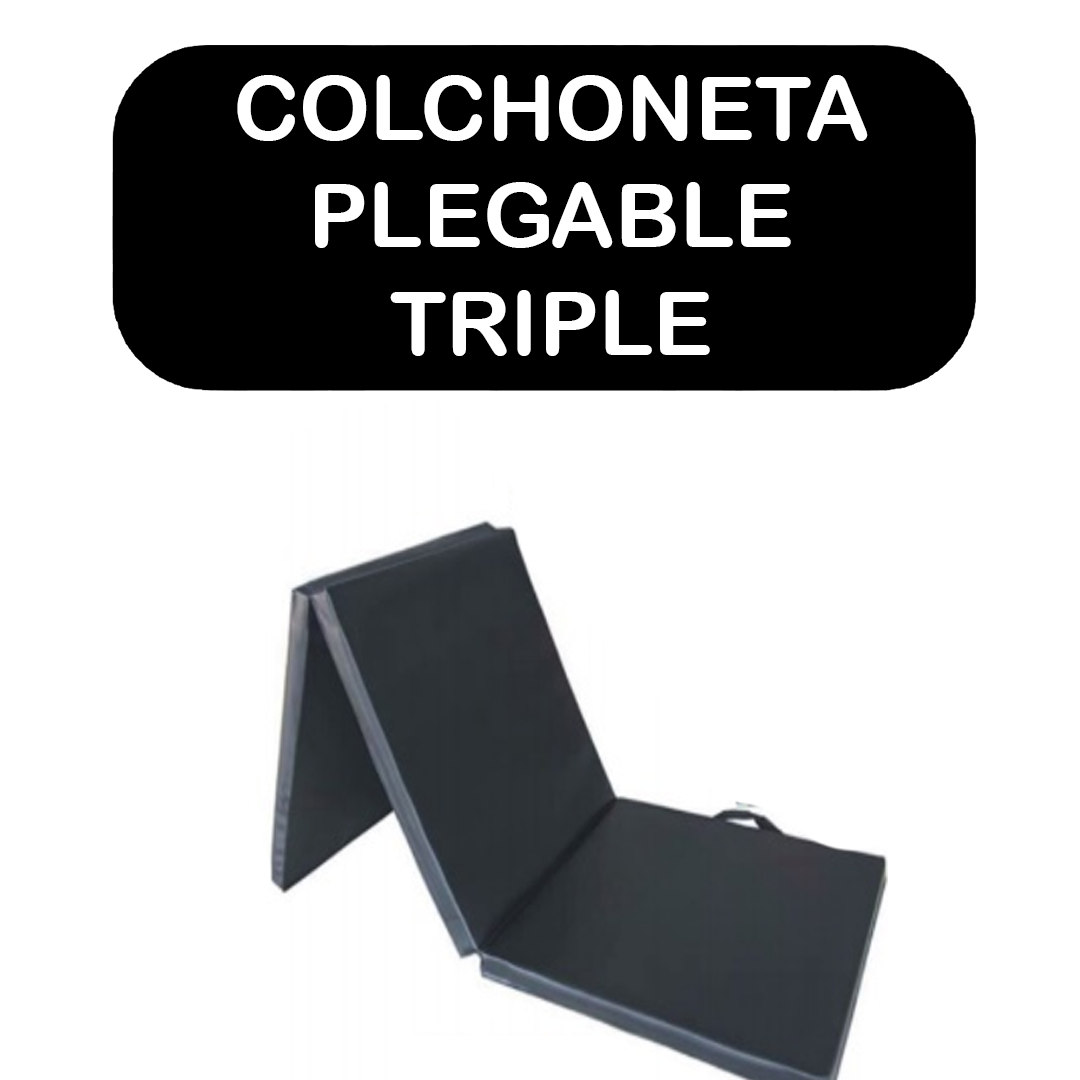 Colchoneta Plegable Triple tamaño 180x60x4 cm – mundodeporte