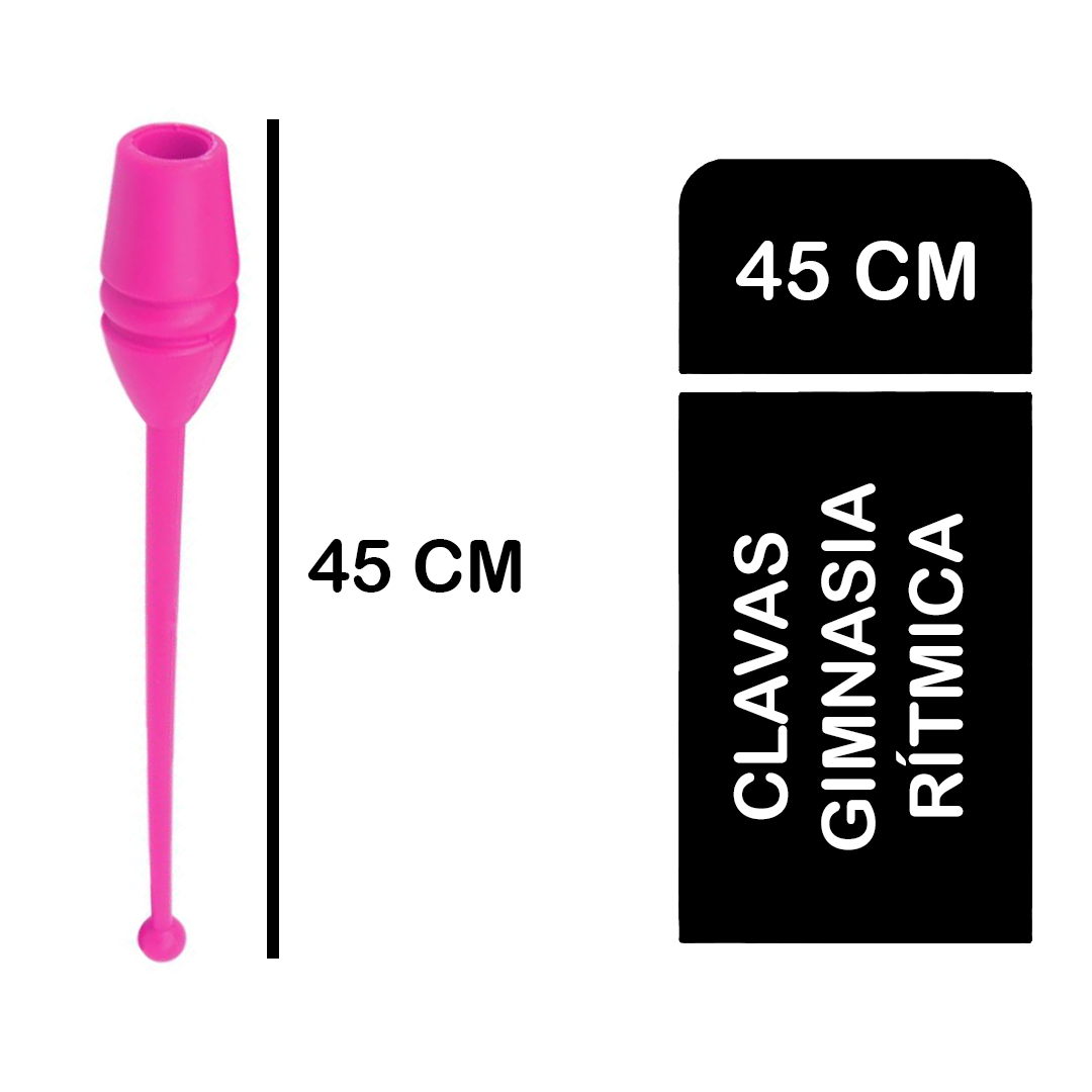 Par Clavas Mazas de gimnasia rítmica 45 cm