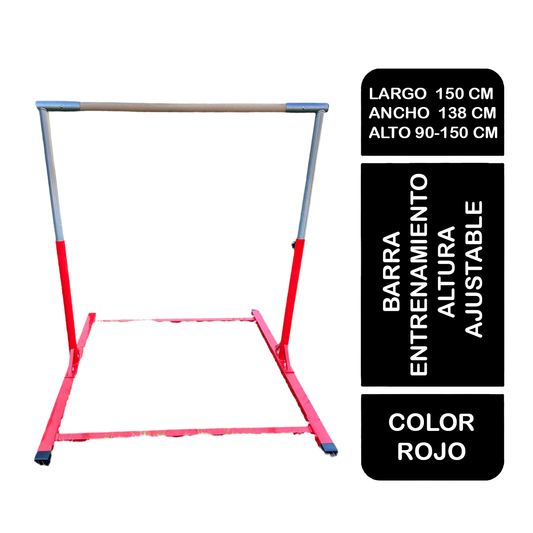 Barra Entrenamiento Gimnasia Largo 150 cm Alto Ajustable